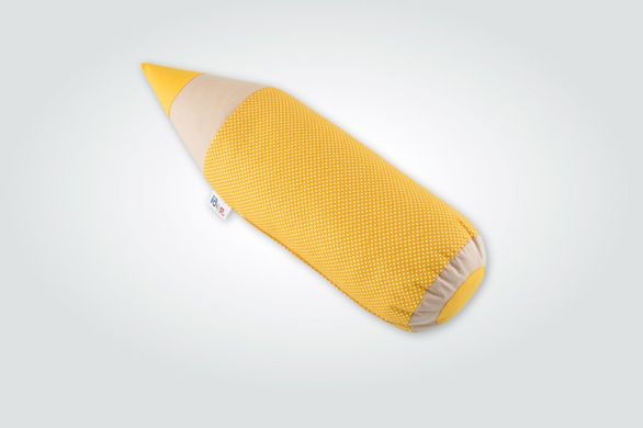 Подушка-валик Олівець 15х58 см Жовта